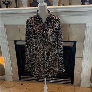 Chico's Leopard Print Blouse